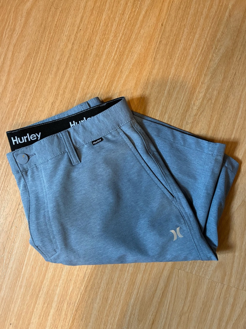 Hurley Light Blue Performance Shorts Size 32